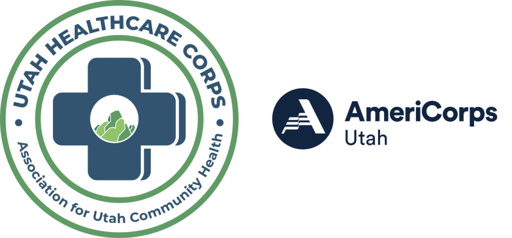 Utah Healthcare Logo and Americorps Logo